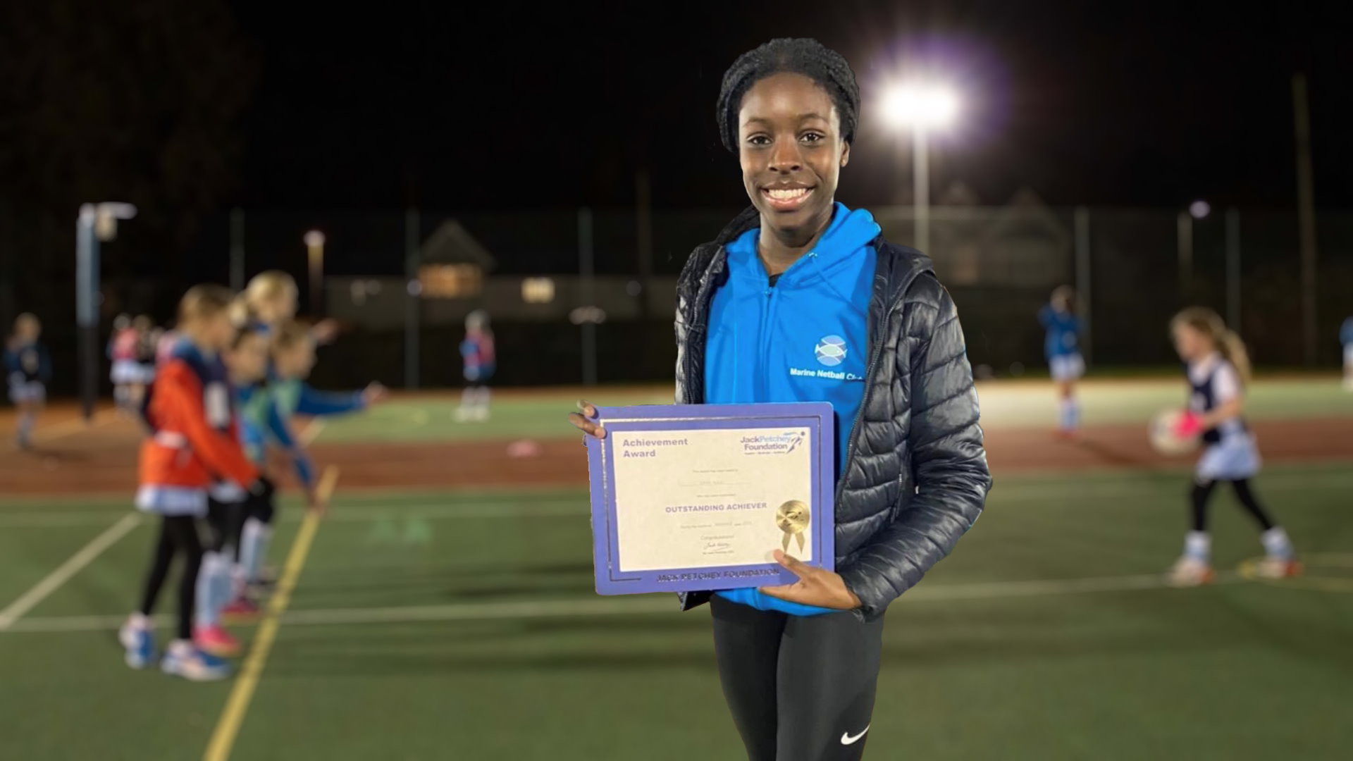 Marine Netball Club Jack Petchey Award Winner